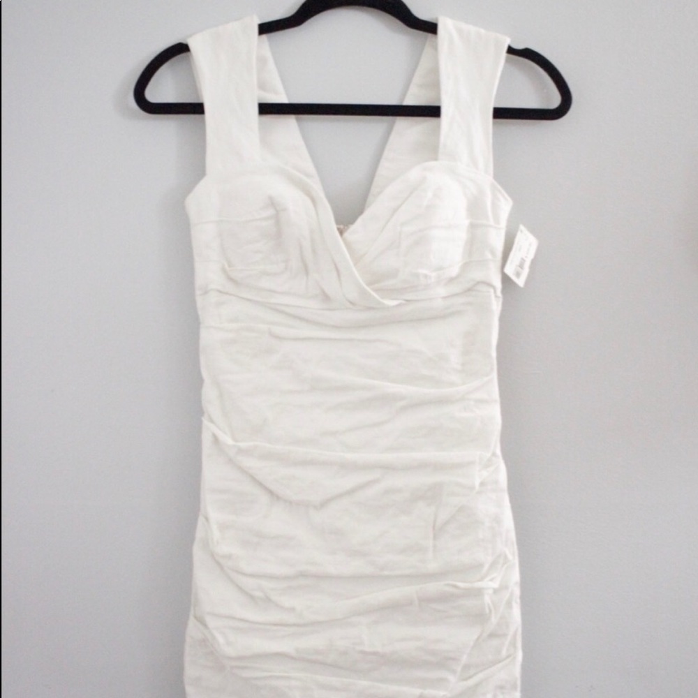 Nicole Miller White Mini Dress - Bodycon